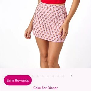 NWT Cake for Dinner Frances Quilted Skirt